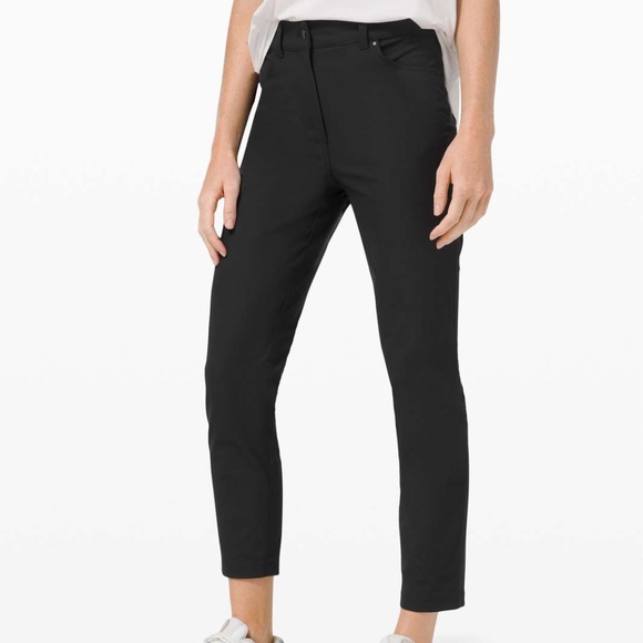 Lululemon City Sleek 5 Pocket 7/8 Pant Black Sz 6♥️ - Picture 1 of 8